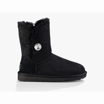 Botas UGG Bailey Button Bling Mulher Pretas | PT-SFWEN